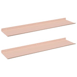 Mensola sospesa 2 pcs Rosa 80 x 18 x 2,5 cm Acciaio