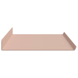Mensola sospesa 2 pcs Rosa 80 x 18 x 2,5 cm Acciaio