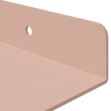 Mensola sospesa 4 pcs Rosa 100 x 18 x 2,5 cm Acciaio