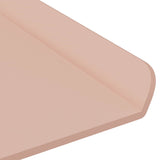 Mensola sospesa 4 pcs Rosa 100 x 18 x 2,5 cm Acciaio