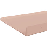 Mensola sospesa 4 pcs Rosa 100 x 18 x 2,5 cm Acciaio