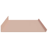 Mensola sospesa 4 pcs Rosa 100 x 18 x 2,5 cm Acciaio