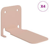 Mensola sospesa con lo scaffale 4 pcs Rosa 6 x 10,8 x 6,6 cm