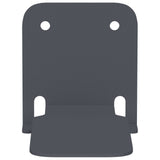 Mensola sospesa 4 pcs Antracite 6 x 10,8 x 6,6 cm