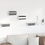 Mensola sospesa con lo scaffale 24 pcs Bianco 6 x 10,8 x 6,6 cm