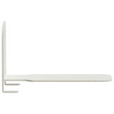 Mensola sospesa con lo scaffale 24 pcs Bianco 6 x 10,8 x 6,6 cm