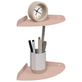 Mensola sospesa con lo scaffale 2 pcs Rosa 18 x 18 x 2 cm