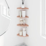 Mensola sospesa con lo scaffale 4 pcs Rosa 18 x 18 x 2 cm