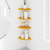 Mensola sospesa 4 pcs Giallo senape 18 x 18 x 2 cm