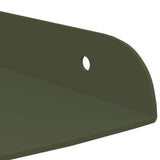 Mensola sospesa 2 pcs Verde oliva 24 x 24 x 2 cm