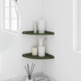 Mensola sospesa 2 pcs Verde oliva 24 x 24 x 2 cm