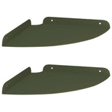 Mensola sospesa 2 pcs Verde oliva 24 x 24 x 2 cm