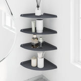 Mensola sospesa con lo scaffale 4 pcs Antracite 30 x 30 x 2 cm