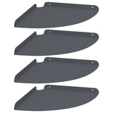 Mensola sospesa con lo scaffale 4 pcs Antracite 30 x 30 x 2 cm