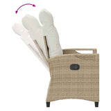 Sedia da Giardino 2 pcs Beige e Crema 56 x 60 x 112 cm