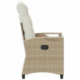 Sedia da Giardino 2 pcs Beige e Crema 56 x 60 x 112 cm