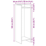 Supporto per piante Bianco 30 x 30 x 100 cm