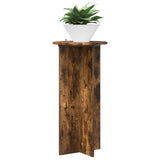 Supporto per piante 2 pcs Rovere Fumo 40 x 40 x 80 cm