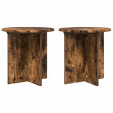 Supporto per piante 2 pcs Rovere Fumo 40 x 40 x 40 cm