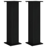 Supporto per piante 2 pcs Nero 30,5 x 30 x 100,5 cm