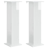 Supporto per piante 2 pcs Bianco Lucido 30,5 x 30 x 100,5 cm