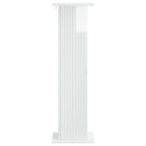 Supporto per piante 2 pcs Bianco Lucido 30,5 x 30 x 100,5 cm
