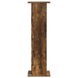 Supporto per piante 2 pcs Rovere Fumo 30,5 x 30 x 100,5 cm
