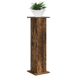 Supporto per piante 2 pcs Rovere Fumo 30,5 x 30 x 100,5 cm