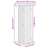 Supporto per piante Rovere Sonoma 30,5 x 30 x 80,5 cm