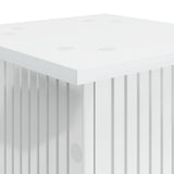Supporto per piante 2 pcs Bianco Lucido 30,5 x 30 x 80,5 cm