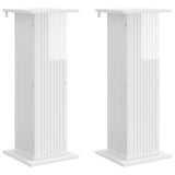 Supporto per piante 2 pcs Bianco Lucido 30,5 x 30 x 80,5 cm