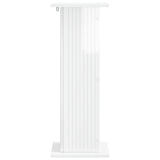 Supporto per piante 2 pcs Bianco Lucido 30,5 x 30 x 80,5 cm
