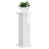 Supporto per piante 2 pcs Bianco Lucido 30,5 x 30 x 80,5 cm