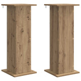 Supporto per piante 2 pz Rovere Artigianale 30,5 x 30 x 80,5 cm
