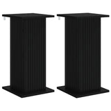 Supporto per piante 2 pcs Nero 30,5 x 30 x 60,5 cm