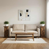 Supporto per piante 2 pcs Rovere Fumo 30,5 x 30 x 60,5 cm
