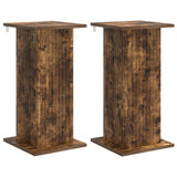 Supporto per piante 2 pcs Rovere Fumo 30,5 x 30 x 60,5 cm