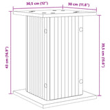 Supporto per piante Grigio Cemento 30,5 x 30 x 43 cm