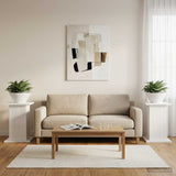 Supporto per piante 2 pcs Bianco Lucido 30,5 x 30 x 43 cm