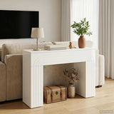 Tavolino da salotto Bianco Lucido 102 x 35 x 75 cm