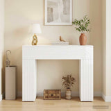 Tavolino da salotto Bianco Lucido 102 x 35 x 75 cm