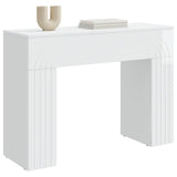 Tavolino da salotto Bianco Lucido 102 x 35 x 75 cm