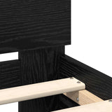 Struttura del letto Rovere Nero 98.5 x 200 cm Legno truciolato