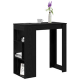Tavolo da bar Rovere Nero 102 x 50 x 103,5 cm Legno truciolato