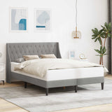 Struttura del letto Grigio chiaro 140 x 200 cm Velluto