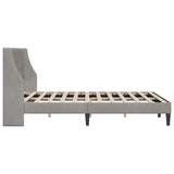 Struttura del letto Grigio chiaro 140 x 200 cm Velluto