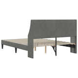 Struttura del letto Grigio Scuro 137 x 190 cm Velluto