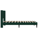 Struttura del letto Verde Scuro 90 x 190 cm Velluto