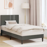 Struttura del letto Grigio Scuro 80 x 200 cm Tessuto in Cords