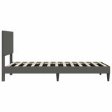 Struttura del letto Grigio Scuro 80 x 200 cm Tessuto in Cords